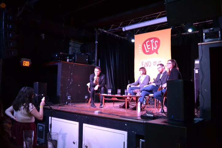 Kelsey Chief asks a question for the panel.