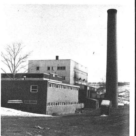A black and white picture from The Gateway newspaper of the Mill Creek incinerator.