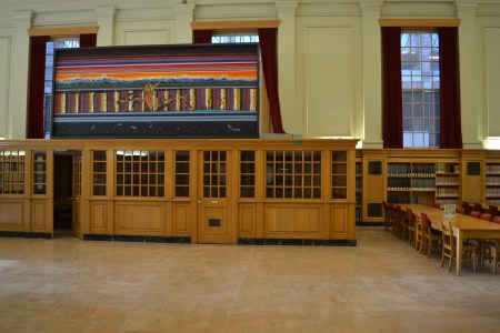 Alex Janvier's mural Sky Talk in the Rutherford Library