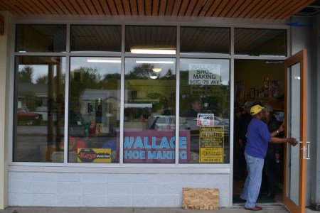 Mike Wallace opens the door to Wallace Shoe Making