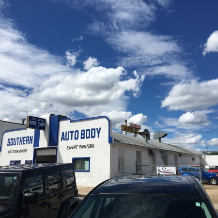 Southern Auto Body is one the businesses in West Ritchie built in the 1940's boom period.