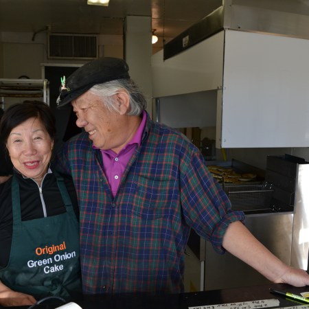 Yeenar and Siu To in their new restaurant