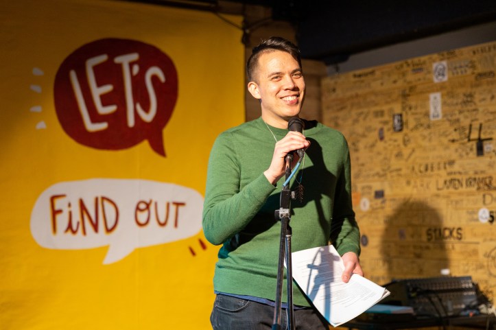 Chris Chang-Yen Phillips welcoming folks to the event (Photo: Mack Male)