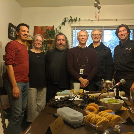 (L-R) Chris Chang-Yen Phillips, Marlena Wyman, Mike Jenkins, Jocelyn Hudon, Jim Hole, and Dale Gienow