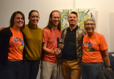 Sarah De Lano, Tara Russell, Trevor Chow-Fraser, Chris Chang-Yen Phillips, and Marilyn Dumont at the Aviary